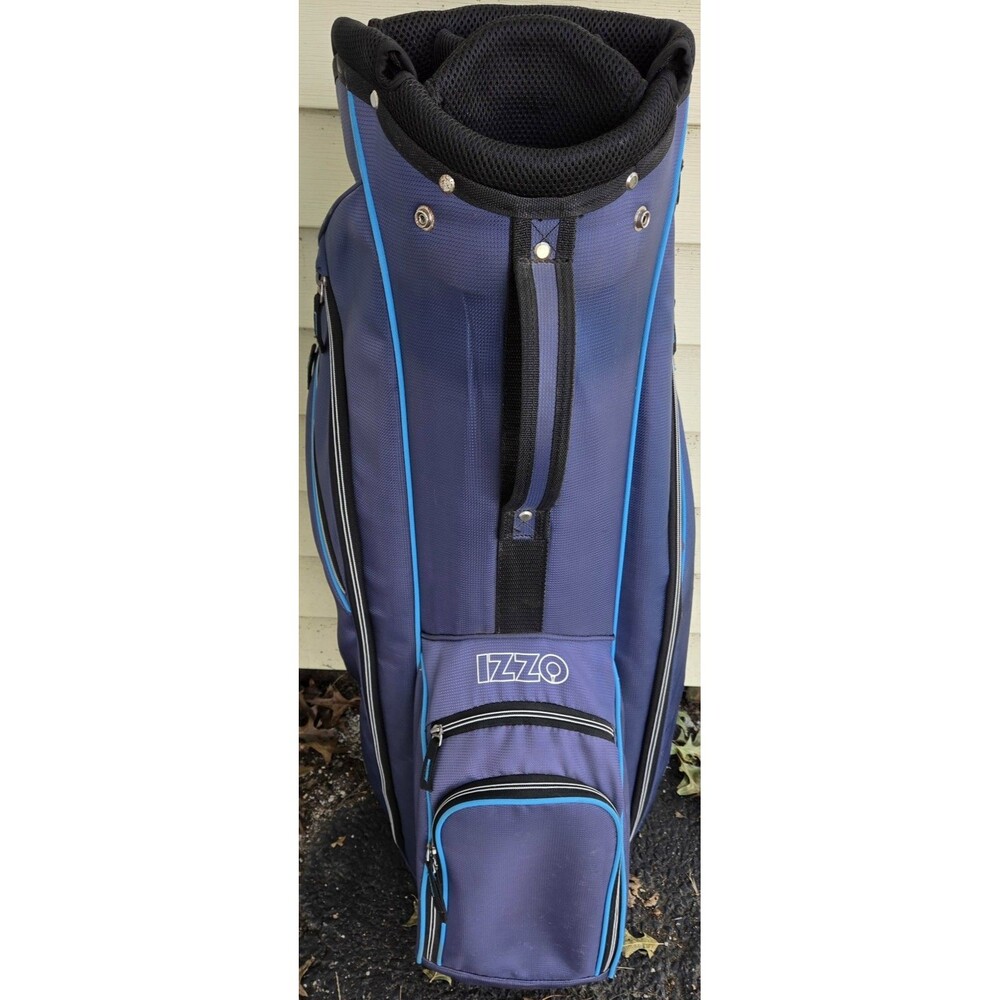 IZZO Cart Bag-14-Way-Top-Blue Smartgrip